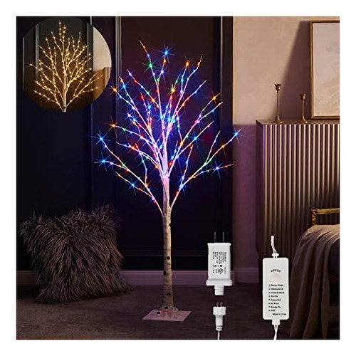 Litbloom Árbol De Abedul Iluminado Enchufe Con 8 3yqxk