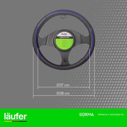 Imagen 6 de 9 de Cubre Volante Cuero Universal Laüfer Premium Importado