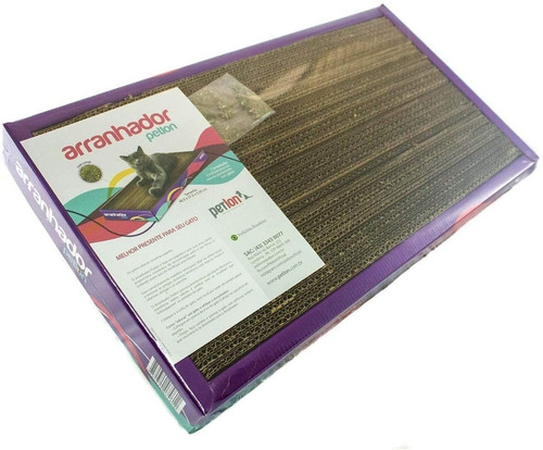 Imagem 6 de 9 de Arranhador Gato Petlon Papelao + Catnip - Promoção!