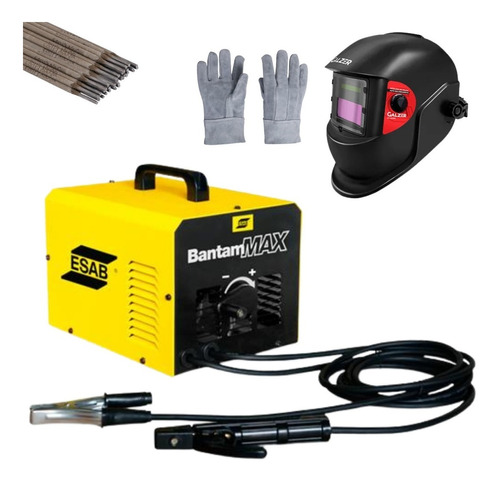 Inversora Solda Bantam Max 250a Biv C/kit Proteção+eletrodo