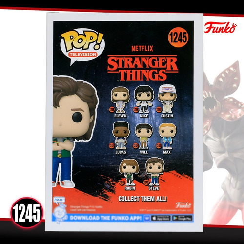 Imagen 5 de 7 de Funko Pop Steve #1245 Stranger Things Serie Netflix Original