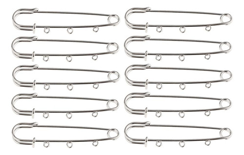 10 Piezas / Pieza Pin De Broche De Seguridad De Metal En