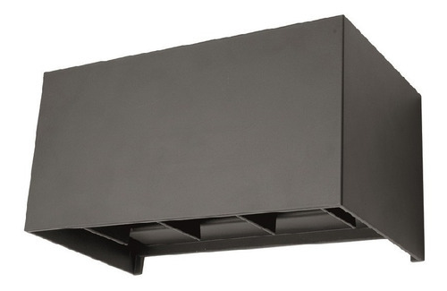 Arbotante Pared Interior Exterior Cubo Negro Led30 Maxxi