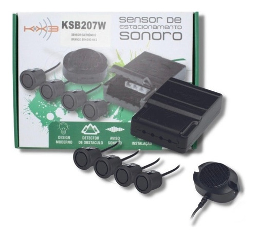 Sensor De Ré Estacionamento Sonoro Fosco Kx3 