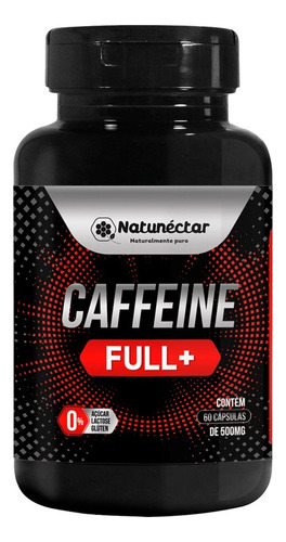 Cafeína Full 200mg 60 Caps Sem Sabor Natunectar
