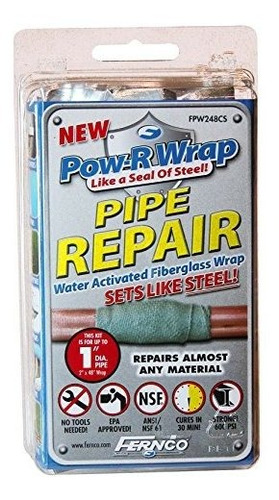 Brand: Fernco Inc Fpw248cs 1 Pow-r Wrap Pipe Repair