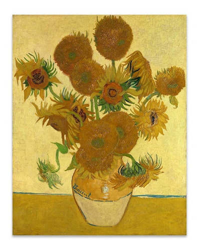 Cuadro Canvas Fine Art Girasoles Van Gogh 40x50 M Y C