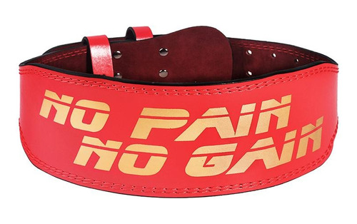 Cinturon Lumbar No Pain No Gain Rojo