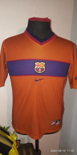 Camiseta Barcelona Nike Talle Xl Niño Medidas 65x48