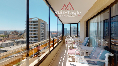 Imagen 10 de 30 de Arriendo De Bello Departamento En Viña Del Mar. 3 Poniente