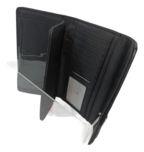 Cartera Tommy Hilfiger Comoda Practica Y Elegante Para Dama. Negro Liso