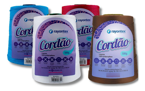 Fio Nautico para bolsas Rayontex 2,5mm 500g Cor Bege