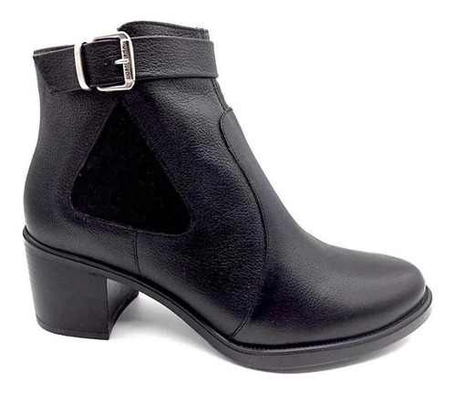 Bota Au Petit Jean Mujer Casual De Piel 6161neg