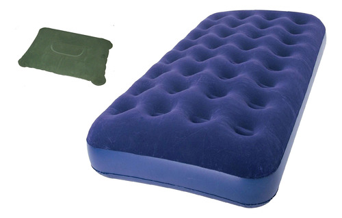 Colchón De Aire Individual Con Almohada Inflable 185 X 97 X