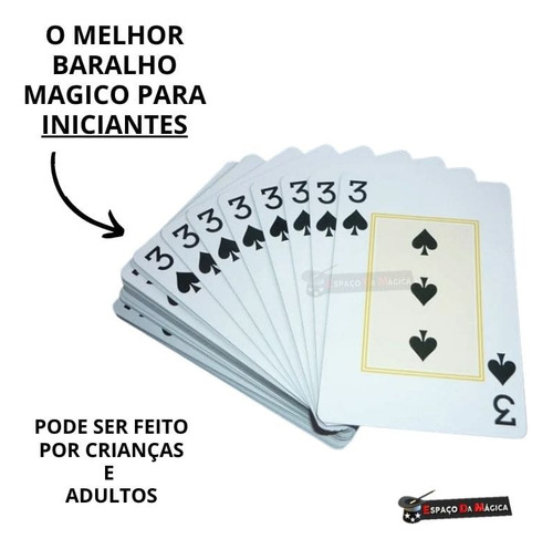 Kit De Magica Baralho Radio 20 Truques Dedo Luz Dedeira Led