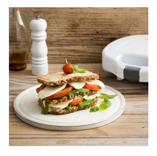 Imagen 3 de 3 de Sandwichera Electrica Yelmo Sw-1800 P/ 4 Sandwichs 700w Full Color Blanco