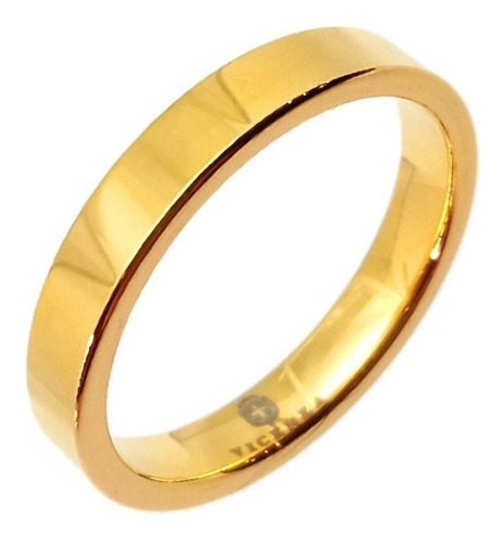 Anillo De Tungsteno Y Titanio - Modelo Turín Gold -