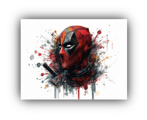 Cuadros Telas Sublimadas Dead Pool The Movie 30x20cm