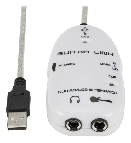 / Adaptador De Interfaz De Guitarra A Usb Para Grabación En