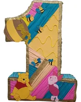 Comprar Piñata Winnie Pooh Dorado Oscuro Winnie Pooh Numero A Elegir Rayas Grande