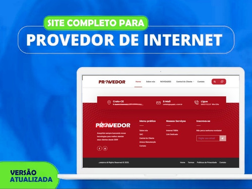 Site Provedores De Internet Linkado A Sua Central Do Cliente