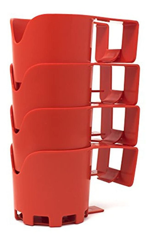 Portavasos X4uds Para Orilla(5cm) Redonda D Piscinas C: Rojo