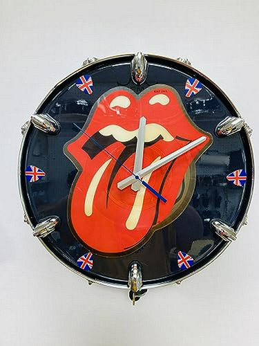 Reloj Pared Rolling Stones 14  Disco Labial Y Lengua.