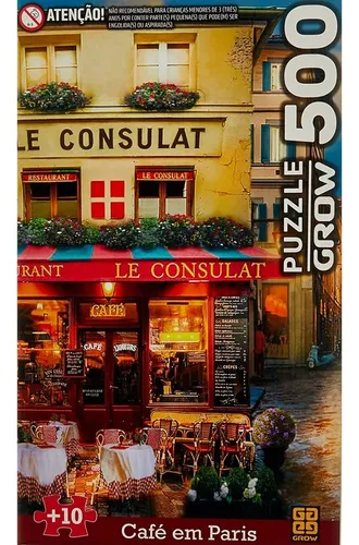 Quebra Cabeça Puzzle 4000 Peças Ruas de Paris 4102 GROW Jogo de