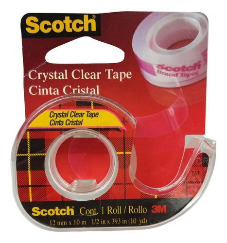 3 Cinta Adhesiva Scotch 12x10 Con Racionador 12mm X 10mts 3m