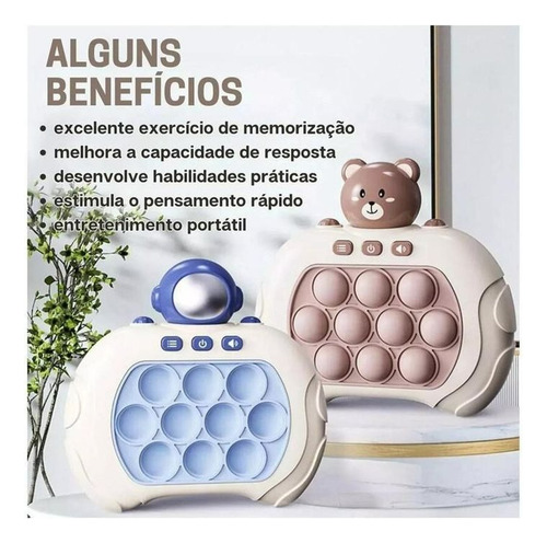 Brinquedo Pop It Eletronico Com Som Anti Stress Educativo