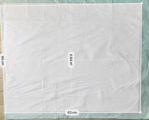 Imagen 3 de 7 de Pañal Americano Predoblado / Cubrecama 60 Pzs 90*70 Cm