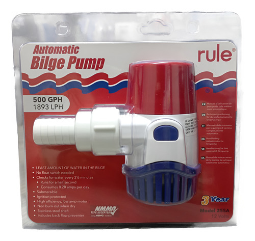 Bomba De Achique 500 Gph Automática Lancha Yate