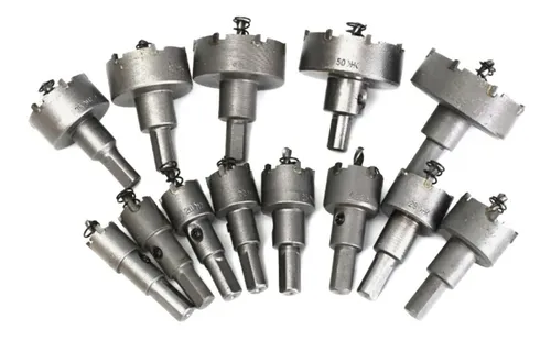 comprar Set De 16 Brocas Tct Para Cortar Metales  Acero Inoxidable