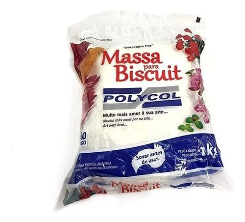 Massa De Biscuit Natural 10kg Polycol 