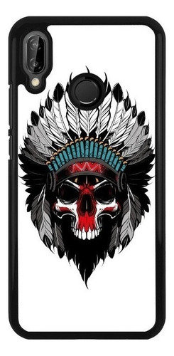 Funda Protector Para Huawei Penacho Calavera Mexico N