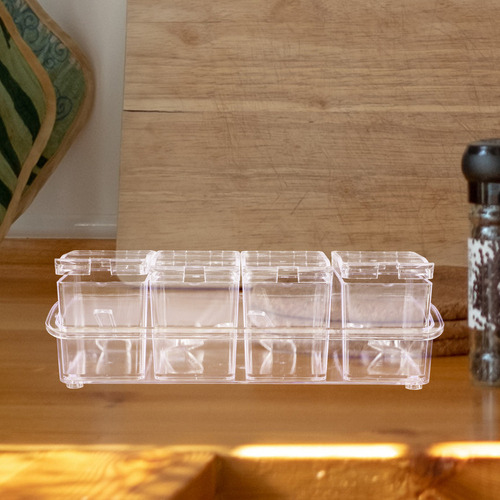 Recipientes Para Cubrir Helados, Caja De Condimentos, Tarro