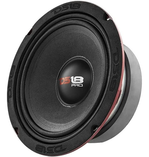 DS18 PRO-X6.4M Medio Rango 6.5" 500W Max Power / 250W RMS,  4 Ohms, Color Negro - 1 Unidad