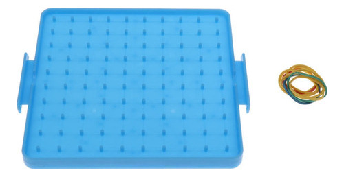 2 tablas de matemáticas Montessori Geoboard con barra de goma