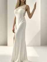 Comprar Vestido Novia Sencillo Deslumbrante Espalda Moda Pasion 