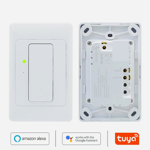 Imagen 4 de 8 de Interruptor Simple Inteligente Wifi - 1 Canal Sin Neutro