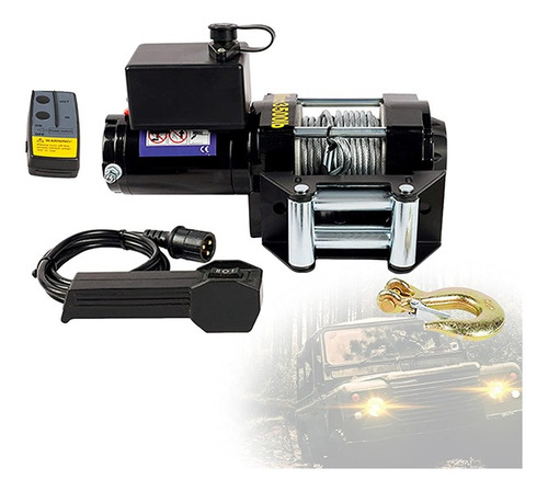 Winche Eléctrico 3.500 Lbs 12v Control Remoto