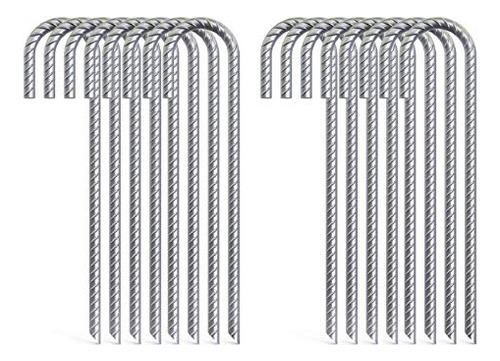 16 Pack Rebar Stakes J Hook 12 Inch Chain Link Fence St...