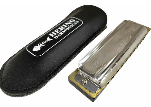 Gaita De Boca Diatônica Hering Harmônica Master Blues Si B