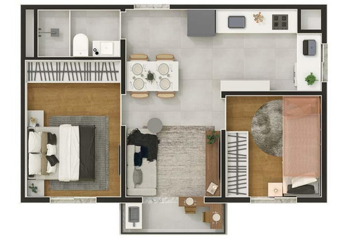Imagem 25 de 29 de Apartamentos 2 Quartos Com Suíte E 1 Vaga Em Carapicuíba - Sp