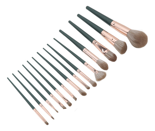 Set De 14 Brochas De Maquillaje Para Sombras De Ojos Y Color