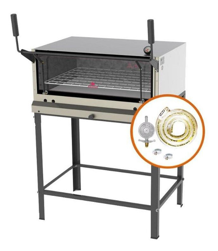 Forno Refratário Lastro Pão Pizza Gás Prp860 +kit Gás Progás