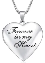 Comprar Relicario Fotográfico Forever In My Heart Love Heart Que Sos