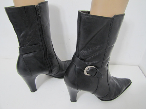 Botas / Zapatos Azaleia Cuero Negro Talla 40 Envío Gratis¡¡