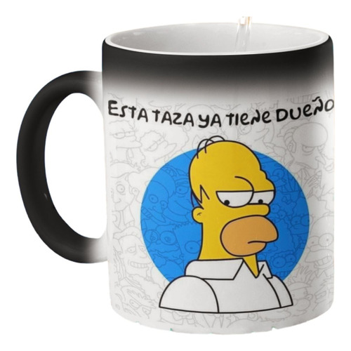 Taza Mágica Los Simpsons Homero Simpson De Cerámica Café 
