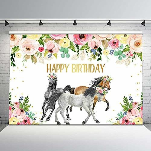 Fondo Para Fiesta Cumpleaño Caballo Diseño Color Foto 7